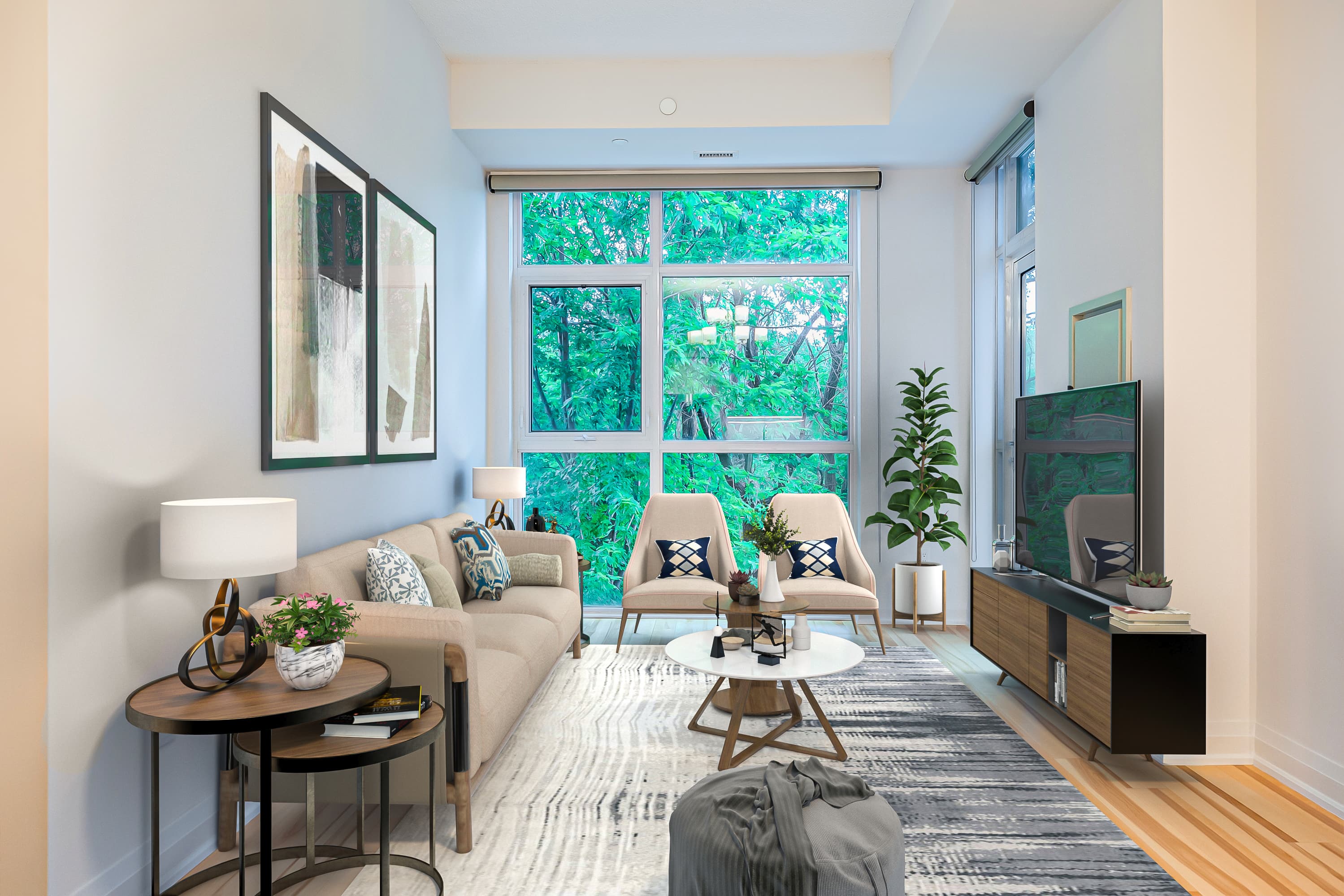 AI Virtual Staging example